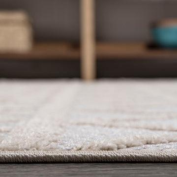 Aylan High-low Pile Knotted Trellis Geometric Indoor/outdoor Area Rug